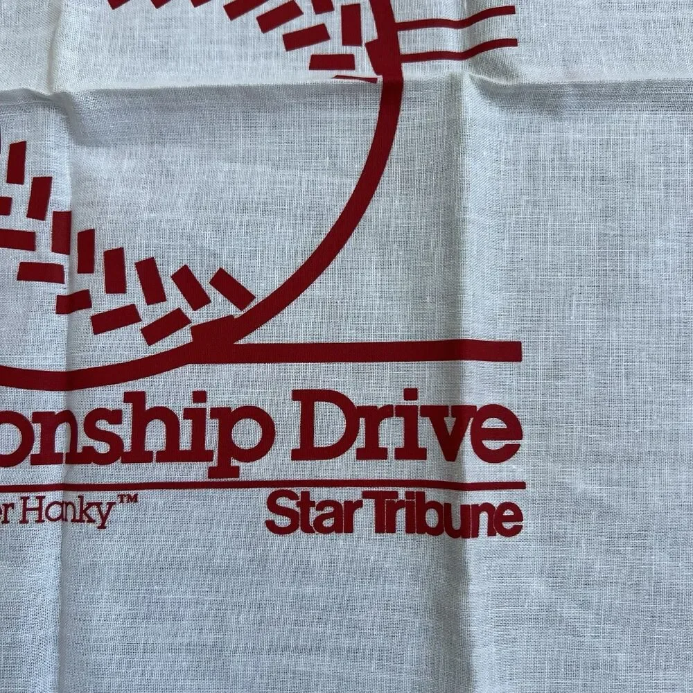 Vintage 1987 Minnesota Twins Homer Hanky Star Tribune Baseball Bandana